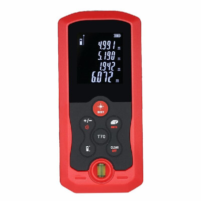 

100m Mini Hand-held LCD Digital Laser Distance Meter Range Finder Distance Area Volume Measurement 10 Groups Data Storage