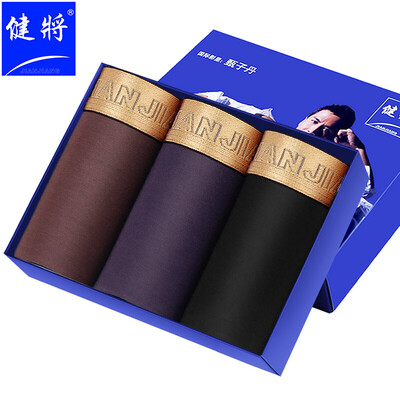 

Physician underwear mens boxer trousers loose loose breathable waist four corner male shorts 3 loaded 7J141 multicolor