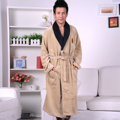 

Xinmeishu bathrobe cotton cut velvet towel thickening plus fertilizer to increase home service hotel absorbent bathrobe men&39s