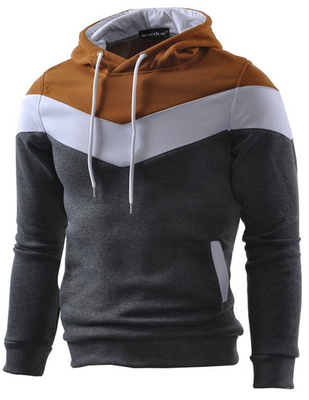 

Mooncolour Mens Novelty Color Block Hoodies Cozy Sport Autumn Outwear