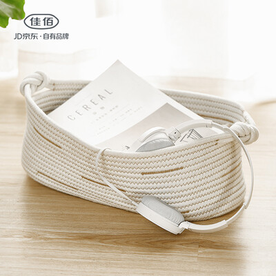 

Jiayi storage basket desktop cotton rope sewing storage box snacks debris storage crafts storage basket