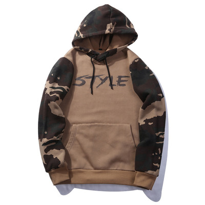 

Fashion Mens Autumn&Winter Sweater Camouflage Hooded Jacket Large Size