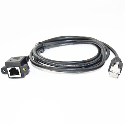 

Huayuan 1M RJ45 Male to Female Screw Panel Mount Ethernet LAN Network Extension Cable