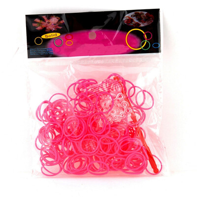 

200PCS 10 S Clips Tie Dye Rainbow Multicolor Rubber Bands Loom Refill DIY Anklet