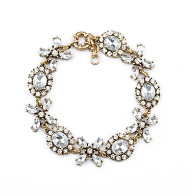 

Aiyaya Fashion Elegant Style Waterdrop Snowflake Cushion-cut Cross Chain&Link Bracelets High Quality