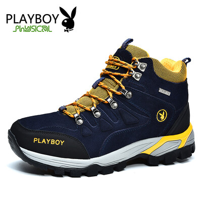 

PLAYBOY brand OutdooersHigh-topMountain climbingTravelCotton with velvetMens shoes