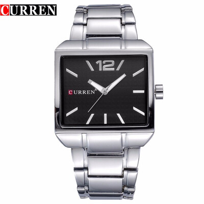 

CURREN 8132 Men New Fashion Sports Watches Quartz Analog Man Business Quality All Steel Watch 3 ATM Waterproof