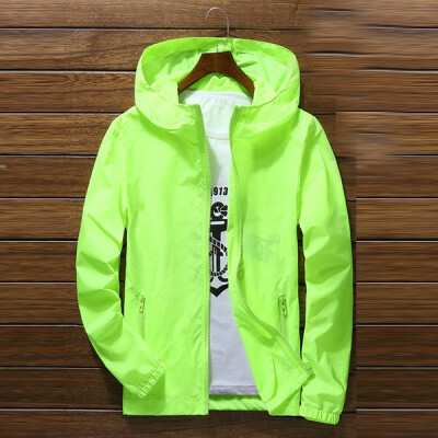 

Mens Ultra-Thin Breathable Solid Color Beach Sports Outdoor Quick-Drying Jacket