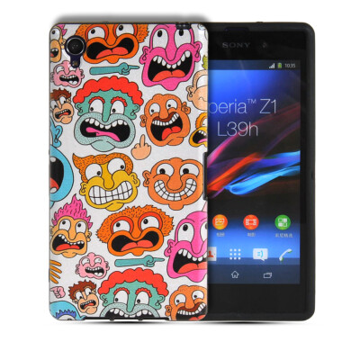 

MOONCASE Watercolor Art Soft Flexible Silicone Gel TPU Skin Shell Back Case Cover for Sony Xperia Z1 L39h