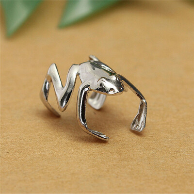 

MyMei 1PC Fashion Punk Style Silver/Golden Plated Frog Cuff Ear Clip Wrap Earrings