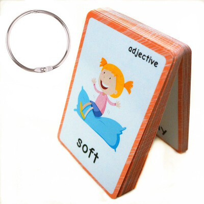 

47 Pieces - antonym Flash Cards-English word learning card&pocket size flash card for Preschool children-English Vocabulary Cards