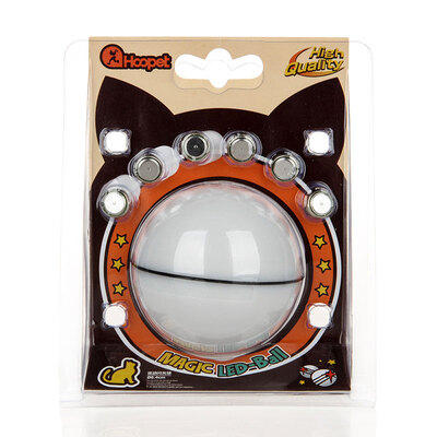 

Huayuan pets hoopet cat rolling flash ball pet cat interactive fun toy ball cat with flash ball cat toy