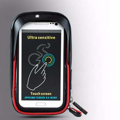 

Waterproof Touch Screen Bicycle Bike Handlebar Phone Bag For 55-60 Inch Mobile Phone