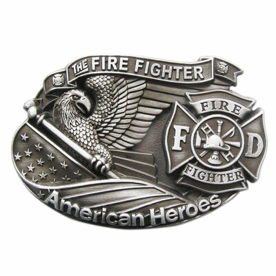 

New Vintage American Hero Firefighter Belt Buckle Gurtelschnalle Boucle de ceinture BUCKLE-3D039AS