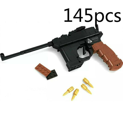 

777A 45pcs m1911 Building block toy gun airsoft pistol desert eagle air soft ak47 sniper m4a1 children lepin Toys