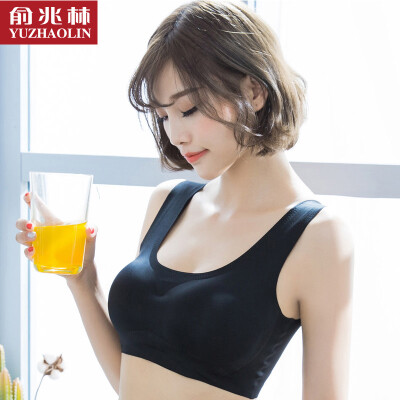 

Yu Zhaolin sports bra without steel ring thin bra female vest one-piece yoga running high-intensity shockproof underwear skin color  75A-80B