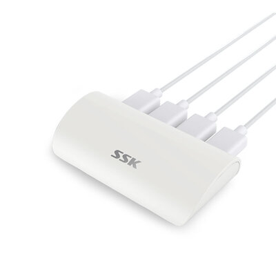 

Biao Wang SSK shu800 hub HUB USB30 high-speed expansion of four 21A charging port