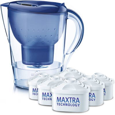 

BRITA filter water purifier home filter water bottle Karelian Marella Golden Series 35L white a pot of six-core equipment