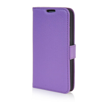 

MOONCASE High quality Leather Wallet Flip Card Slot Pouch Stand Shell Back ЧЕХОЛ ДЛЯ LG G2 Mini Purple