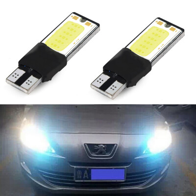 

2pcs 6W Bright T10 LED Auto Car Interior COB Width Wedge Bulb Light 12V White White