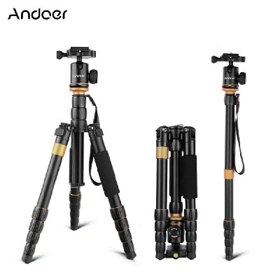 

Andoer Camera Tripod Professional Foldable Detachable Adjustable Photography Digital Camera Camcorder Video Tripod Monopod Ball He