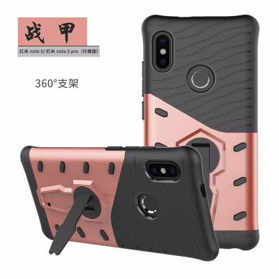 

Goowiiz Phone Case For Xiaomi Redmi Note 5Note 5 Pro India Luxury Armor TPUPC Silicone Hard Bracket