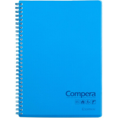 

Together COMIX CPB5801 Compera double helix PP noodles notepad B5 80 pages through blue