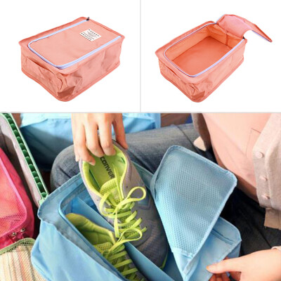 

1pc Portable Waterproof Travel Zipper Shoe Makeup Cloth Organizer Storage Bag