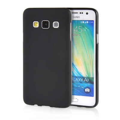 

MOONCASE Transparent Soft Flexible Silicone Gel TPU Skin Shell Back Case Cover for Samsung Galaxy A3 Black