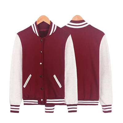

Men Sports Coat Zipper Fashion shirt Jacket Baseball Football College Gym Clothes