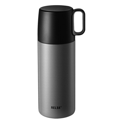 

RELEA Cup 350ML Men&women students creative portable stainless steel large capacity insulation cup freedom pigeon feather gray