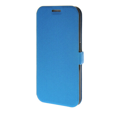 

MOONCASE Cross pattern Flip Pouch Leather Wallet Slim Stand чехол для Samsung Galaxy S6 Blue