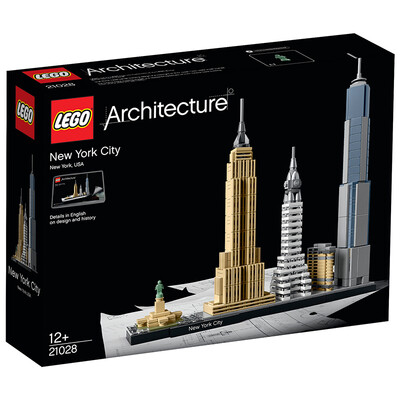 

LEGO Архитектурные серии 12-летний Нью-Йорк 21028 детские игрушки блоков