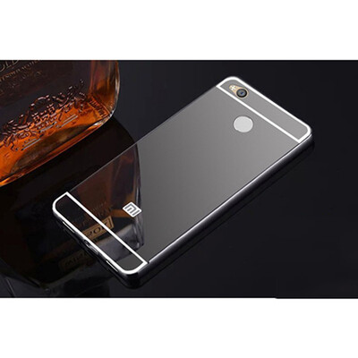 

Luxury Shining Mirror effect Hybrid case For xiaomi redmi 3 4A 4X 5A Note 3 Aluminum Alloy Meta frame Hard PC back cover Bumper