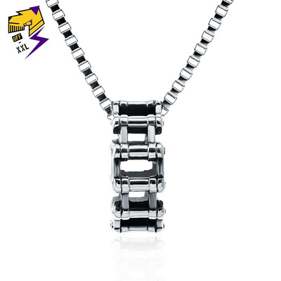 

Long Chain Simple Circle Pendant Necklaces Silver Color Stainless Steel Steampunk Necklaces for Male Female Fashion Jewelry