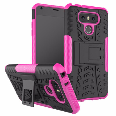 

Goowiiz Phone Case For LG G6V20 Armor Tire Texture Rugged Protection PCTPU Full Protection