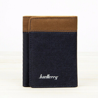 

Leisure European Men Short Canvas Wallet