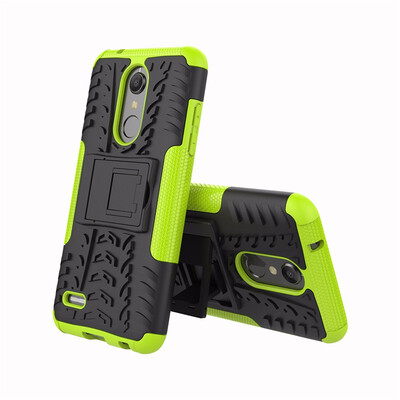 

Goowiiz Phone Case For LG K10 2018X4G7G7 ThinQ Tire Texture Rugged Protection PCTPU Full Protection