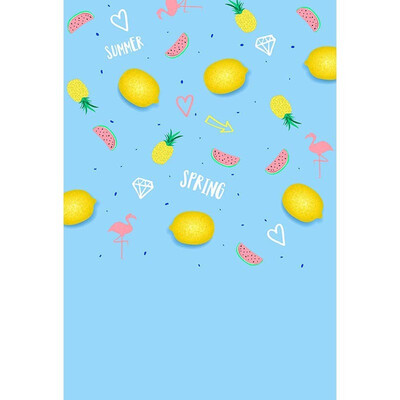 

Spring Lemon Photo Backdrop 57FT Vinyl Fabric Cloth Digital Printing Photo Background S-3199