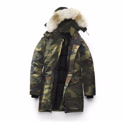 

Women Winter Long Style Overcoat Goose Womens Trillium Parka Feather Goose Down Jacket Coyote fur Coat Ladies Trillium Parka