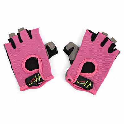 

Half Finger Gloves Anti-skid for Sports Gym Riding Climbing Made of mesh cloth Anti-slip palm Adjustable wrist