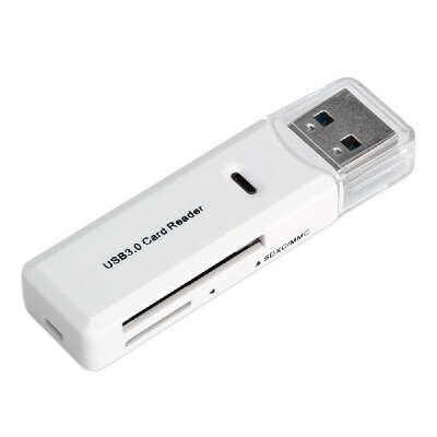 

BUBM Memory Card Reader TF SD Card Reader USB 30 Adapter for PC Notebook Camera White