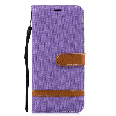 

GANGXUN®Samsung A6 Plus 2018 Stand Case Wallet Card Slots Denim Jeans Leather Case With Stand