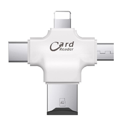 

TF Card Reader 4-in-1 TF Memory Card Reader Adapter for IPhoneAndroidPC