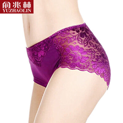 

Yu Zhaolin 5 loaded womens underwear hollow lace sexy comfortable triangle underwear female 5 gift box