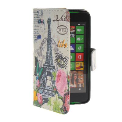 

MOONCASE Pattern Style Leather Side Flip Wallet Card Slot Pouch Stand Shell Back Case Cover For Nokia Lumia 630