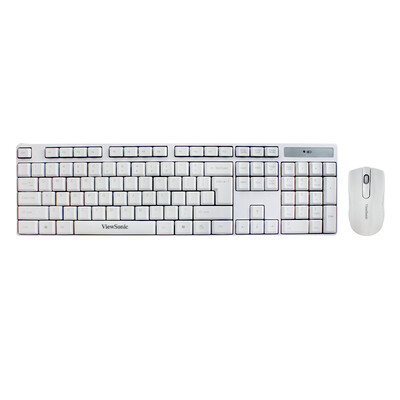 

ViewSonic (ViewSonic) CW1260 2.4G беспроводные простой и стильная настольная мышь и набор клавиатуры (белый)