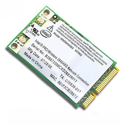 

Wireless Adapter Card for Intel PROWireless 3945ABG WM3945ABG 3945 MDW1 80211abg Mini PCi-e Laptop WiFi Card