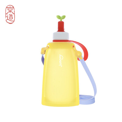 

Beijing made x Siliman sillymann silicone water bag children baby anti-fall male&female students outdoor portable water bottle sports cup blue 300ml