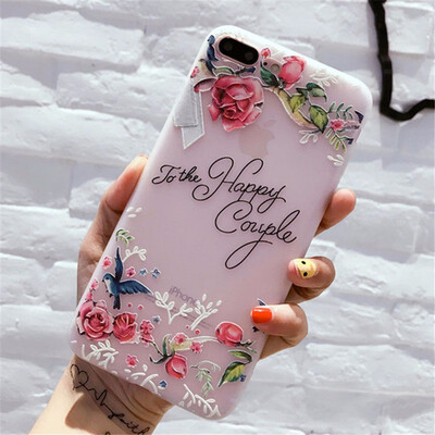 

Flower Silicon Phone Case For iPhone 7 8 Plus Rose Floral Leaves Cases For iPhone X 8 7 6 6S Plus 5 5S SE Soft TPU Cover